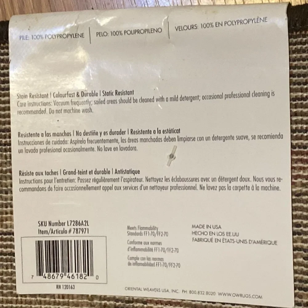 Oriental Weavers Rug Hideaway Multi - No Longer Available NEW